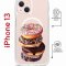 Чехол-накладка Apple iPhone 13 (610629) Kruche PRINT Donuts