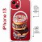 Чехол-накладка Apple iPhone 13 (610629) Kruche PRINT Donuts