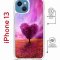 Чехол-накладка Apple iPhone 13 (610629) Kruche PRINT Pink heart
