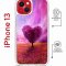 Чехол-накладка Apple iPhone 13 (610629) Kruche PRINT Pink heart