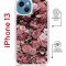 Чехол-накладка Apple iPhone 13 (610629) Kruche PRINT цветы
