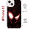 Чехол-накладка Apple iPhone 13 (610629) Kruche PRINT Человек-Паук черный
