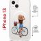 Чехол-накладка Apple iPhone 13 (610629) Kruche PRINT Велосипедная прогулка
