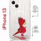 Чехол-накладка Apple iPhone 13 (610629) Kruche PRINT Девочка с зонтом