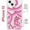 Чехол-накладка Apple iPhone 13 (610629) Kruche PRINT Розовая Пантера