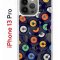 Чехол-накладка iPhone 13 Pro Kruche Print Виниловые пластинки