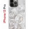 Чехол-накладка iPhone 13 Pro Kruche Print White roses