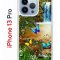 Чехол-накладка iPhone 13 Pro Kruche Print Водопад