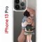Чехол-накладка Apple iPhone 13 Pro (606543) Kruche PRINT Девочка с мишкой