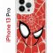 Чехол-накладка iPhone 13 Pro Kruche Print Человек-Паук красный