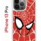 Чехол-накладка iPhone 13 Pro Kruche Print Человек-Паук красный