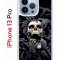 Чехол-накладка Apple iPhone 13 Pro (606543) Kruche PRINT Skull Hands