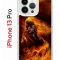 Чехол-накладка Apple iPhone 13 Pro (606543) Kruche PRINT Конь огонь