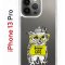 Чехол-накладка iPhone 13 Pro Kruche Print Сова в очках
