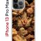 Чехол-накладка Apple iPhone 13 Pro Max (606544) Kruche PRINT Котик с рыбками