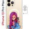 Чехол-накладка iPhone 13 Pro Max Kruche Magnet Print Pink Hair