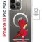 Чехол-накладка Apple iPhone 13 Pro Max (610637) Kruche PRINT Девочка с зонтом