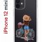 Чехол-накладка iPhone 12 mini Kruche Print Велосипедная прогулка