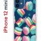 Чехол-накладка iPhone 12 mini Kruche Print Макарон