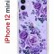 Чехол-накладка iPhone 12 mini Kruche Print Roses