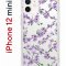 Чехол-накладка iPhone 12 mini Kruche Print Сакура