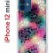 Чехол-накладка iPhone 12 mini Kruche Print Цветные листья