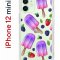 Чехол-накладка Apple iPhone 12 mini (588924) Kruche PRINT Ice Cream
