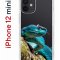 Чехол-накладка iPhone 12 mini Kruche Print Змея