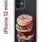 Чехол-накладка iPhone 12 mini Kruche Print Donuts