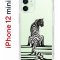 Чехол-накладка Apple iPhone 12 mini (588924) Kruche PRINT Tiger