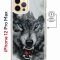 Чехол-накладка iPhone 12 Pro Max Kruche Magnet Print Волк