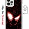 Чехол-накладка Apple iPhone 12 Pro Max (598885) Kruche PRINT Человек-Паук черный