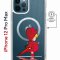 Чехол-накладка Apple iPhone 12 Pro Max (598885) Kruche PRINT Девочка с зонтом