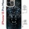 Чехол-накладка iPhone 13 Pro Max Kruche Magrope Print Дикий леопард