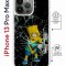 Чехол-накладка iPhone 13 Pro Max Kruche Magrope Print Барт Симпсон