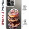 Чехол-накладка iPhone 13 Pro Max Kruche Magrope Print Donuts