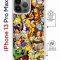 Чехол-накладка iPhone 13 Pro Max Kruche Magrope Print Симпсоны