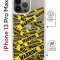 Чехол-накладка iPhone 13 Pro Max Kruche Magrope Print Warning