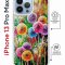 Чехол-накладка iPhone 13 Pro Max Kruche Magrope Print Одуванчики