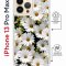 Чехол-накладка iPhone 13 Pro Max Kruche Magrope Print Ромашки