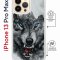 Чехол-накладка Apple iPhone 13 Pro Max (610628) Kruche PRINT Волк