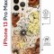 Чехол-накладка Apple iPhone 13 Pro Max (610628) Kruche PRINT Ягоды и Цветы