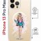 Чехол-накладка iPhone 13 Pro Max Kruche Magrope Print Fashion Girl