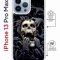 Чехол-накладка Apple iPhone 13 Pro Max (610628) Kruche PRINT Skull Hands