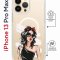 Чехол-накладка iPhone 13 Pro Max Kruche Magrope Print Фэшн леди