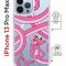 Чехол-накладка Apple iPhone 13 Pro Max (610628) Kruche PRINT Розовая Пантера