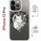 Чехол-накладка Apple iPhone 13 Pro (610630) Kruche PRINT J-Cat
