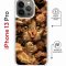 Чехол-накладка Apple iPhone 13 Pro (610630) Kruche PRINT Котик с рыбками