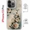 Чехол-накладка Apple iPhone 13 Pro (610630) Kruche PRINT Белая роза