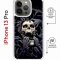Чехол-накладка Apple iPhone 13 Pro (610630) Kruche PRINT Skull Hands